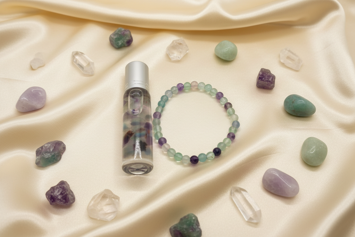 Kit Sintonia da Pedra Fluorite com styling profissional