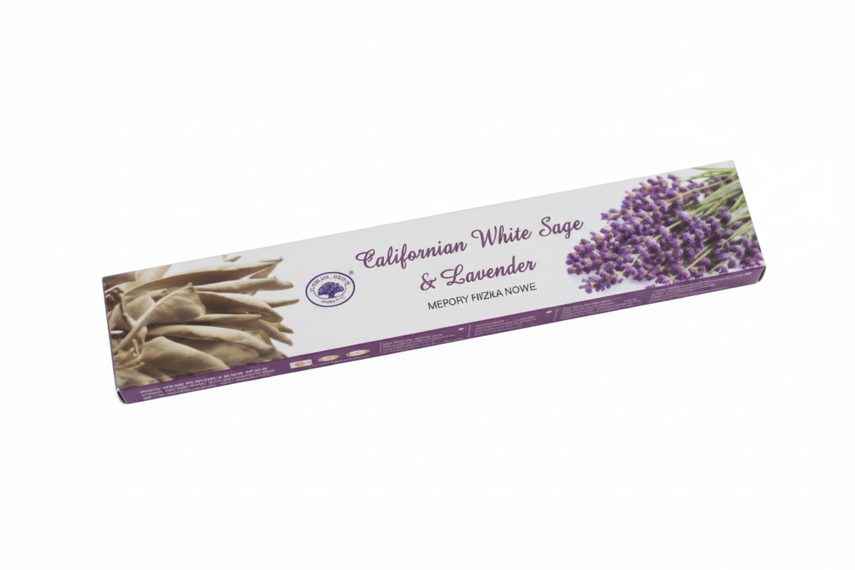 Incenso White Sage em fundo branco