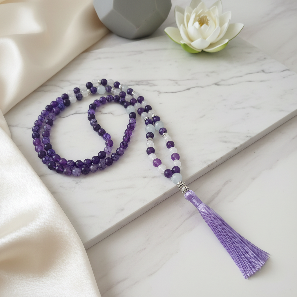 Japamala com fundo elegante