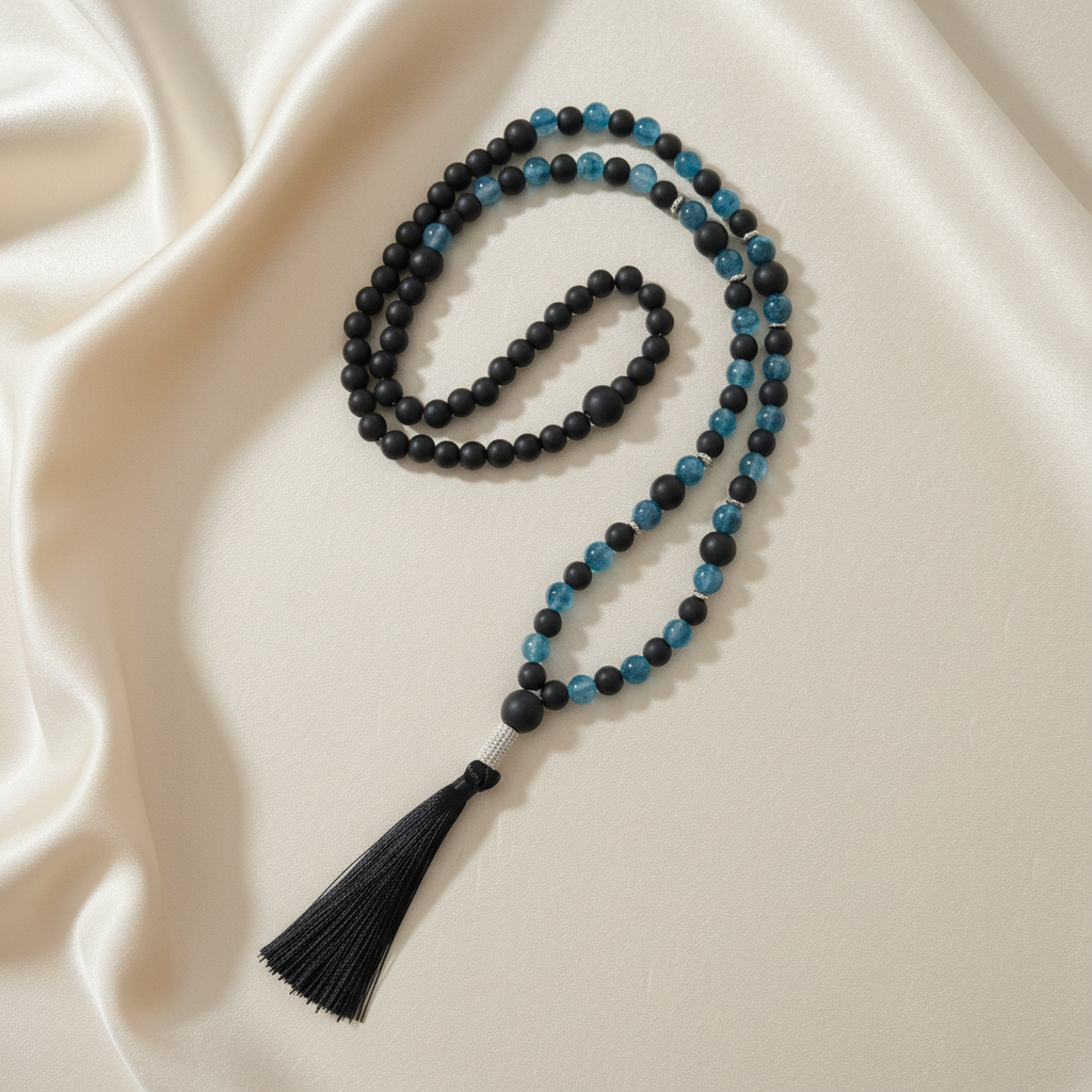 Japamala em tecido elegante