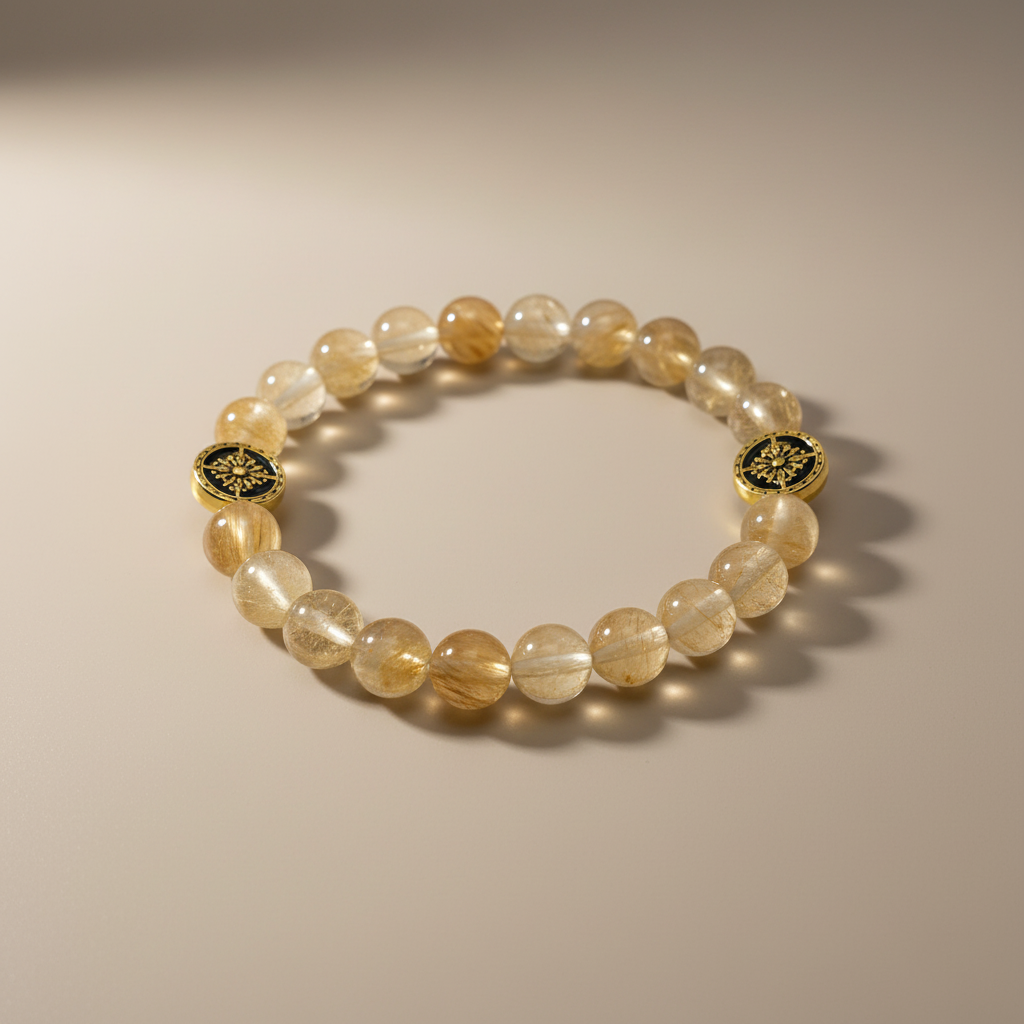 Pulseira Citrino Original - Fundo Sofisticado
