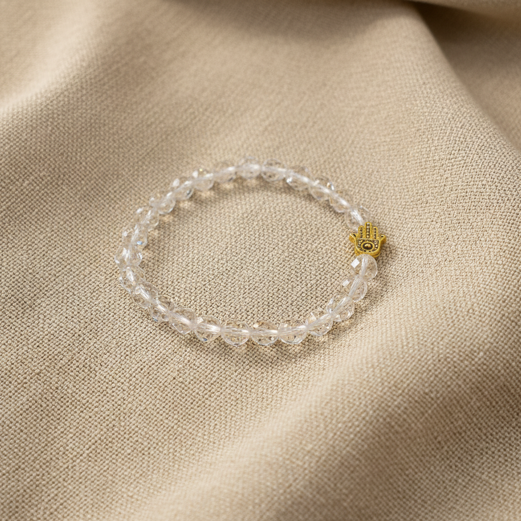Pulseira cristal com fundo diferente