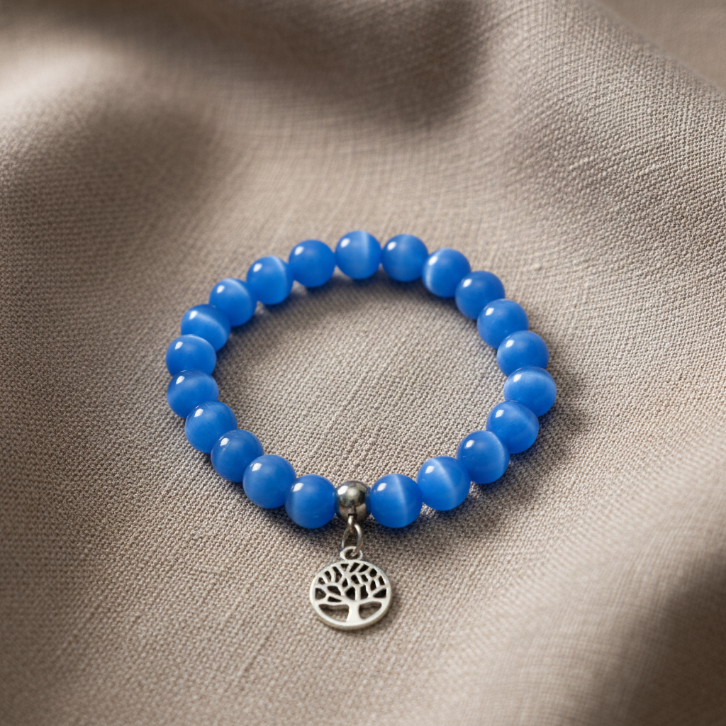 Pulseira sobre tecido