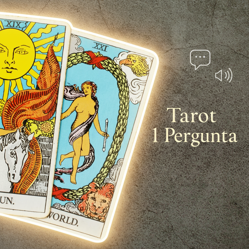 Tarot 1 Pergunta - Tiragem via Áudio ou Mensagem